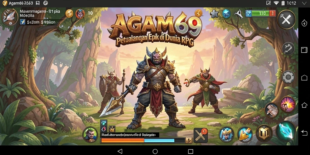 Tampilan gameplay RPG yang menarik dan penuh aksi.