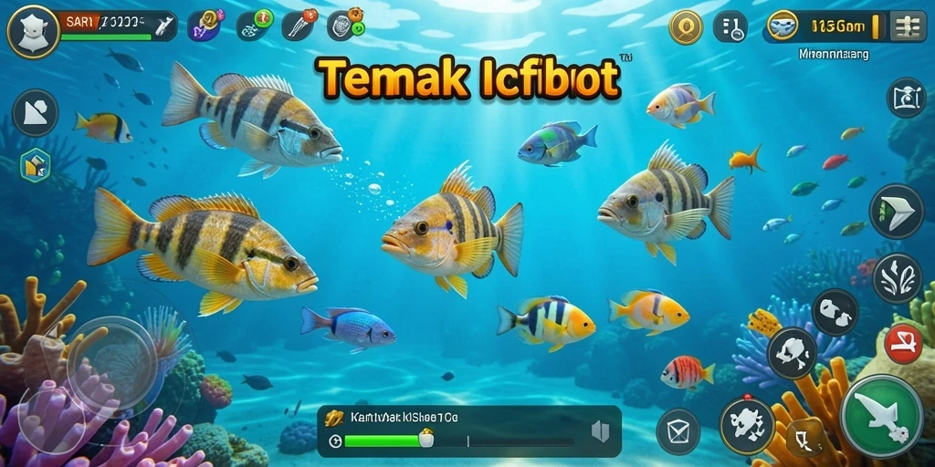 Screenshot KARTUTOTO menampilkan aksi menembak ikan yang mendebarkan.