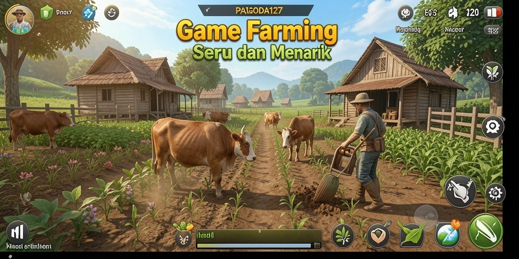 Screenshot <strong>PAGODA127</strong> menampilkan gameplay bertani yang seru dan interaktif.