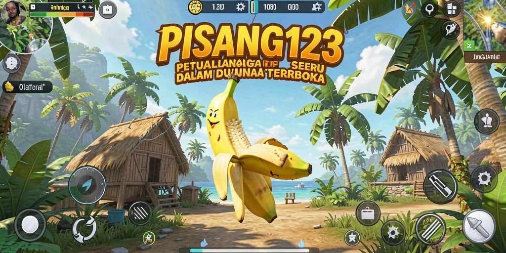 Tampilan menarik dari gameplay PISANG123 saat menjelajahi dunia terbuka.