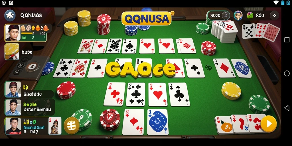 Tampilan menarik gameplay <strong>QQNUSA</strong> dalam permainan gaple yang seru.