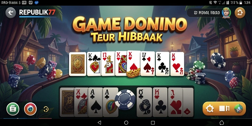 Tampilan gameplay seru dalam REPUBLIK77 yang mengasyikkan.