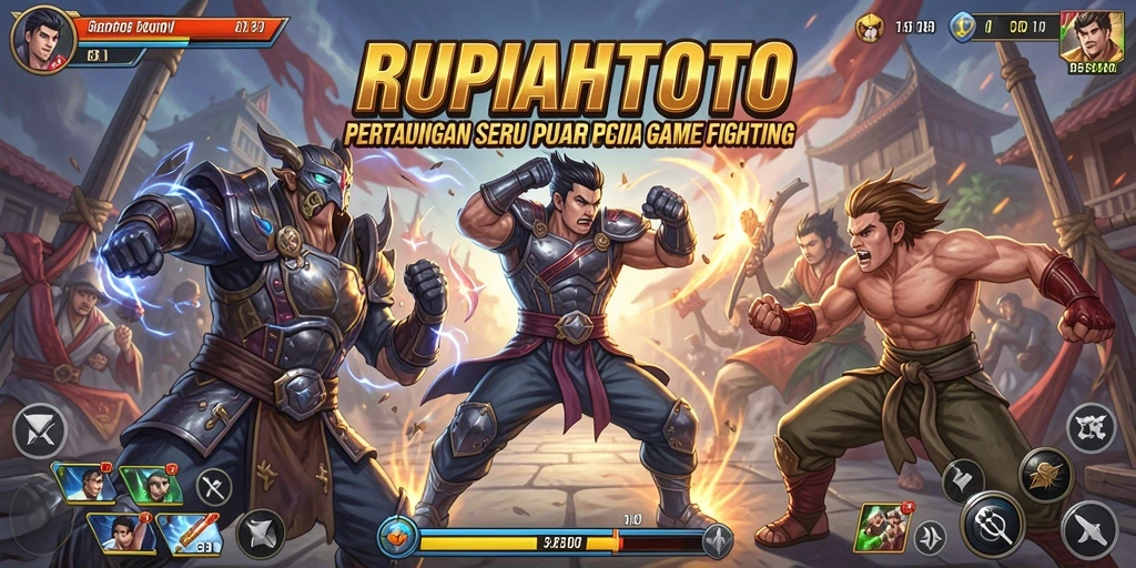 Gameplay RUPIAHTOTO yang intens dan mendebarkan dalam pertarungan Fighting.
