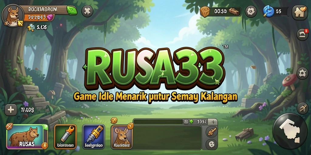 Screenshot utama RUSA33 menampilkan gameplay Idle yang seru dan menenangkan.