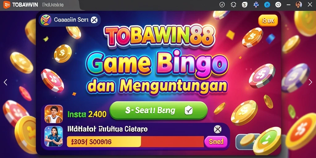 Tampilan gameplay Bingo yang seru dan interaktif di TOBAWIN88.